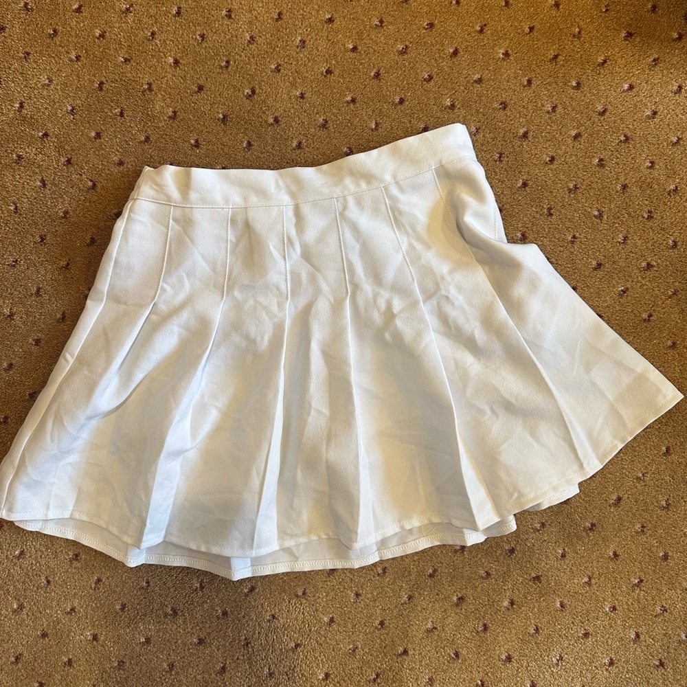 White Cheerleading Skirt
